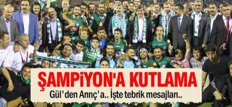 Konyaspor'a tebrik mesajları