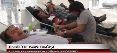 Eskil'de kan bağışına yoğun ilgi Video