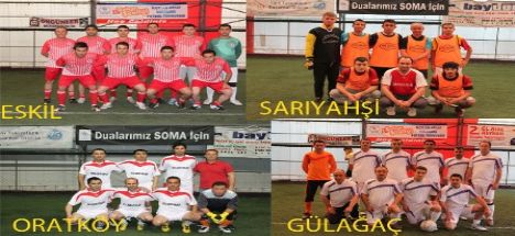 İlçeler arası futbol turnuvasında yarı final heyecanı