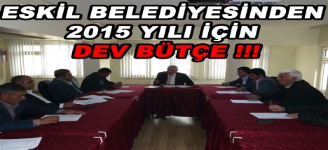 Eskil Belediyesinden 2015 Yılı İçin Dev Bütçe