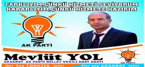 Mevlüt Yol Aday olmak için istifa etti