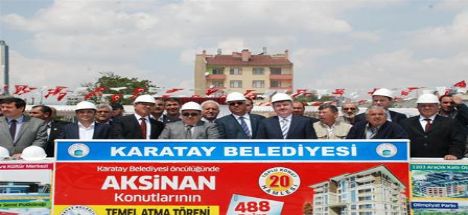 Aksinan Yapı Kooperatifi'nin Temelleri Törenle Atıldı