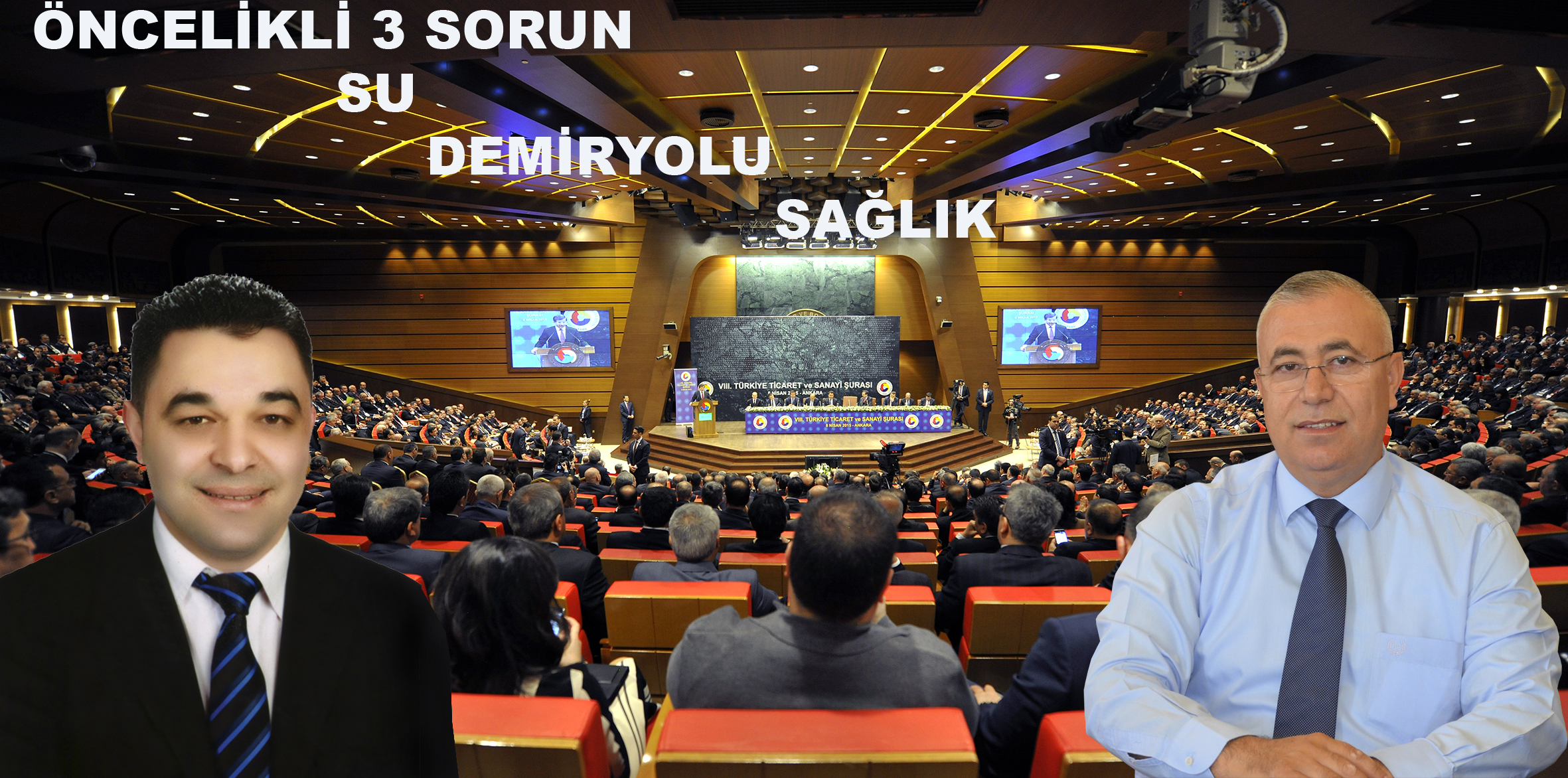 Öncelikli 3 sorun, Su,  Demiryolu, Sağlık