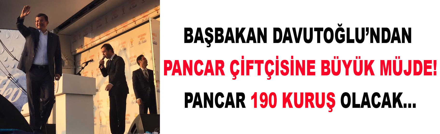 Davutoğlu'ndan  Pancar Çiftçisine Erbakan'dan Sonra  Büyük Müjde!