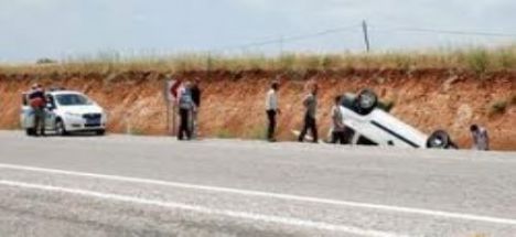 Bozcamahmut yakınlarında kaza 1 ölü 6 yaralı