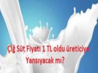 Çiğ Süt Fiyatı 1 TL oldu Ama Vatandaşa Yansıyacak mı?